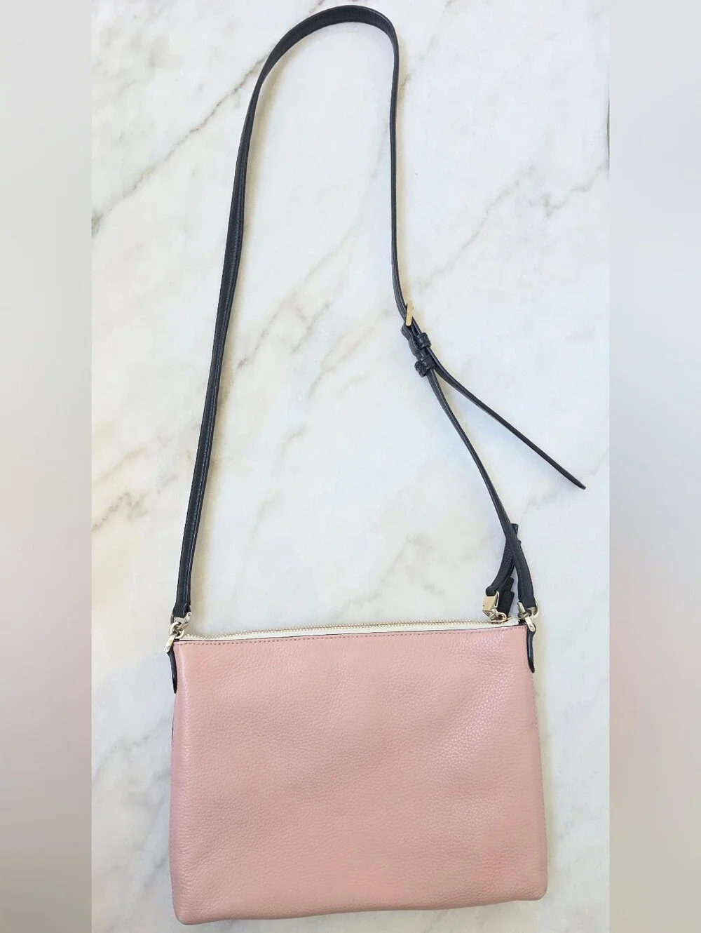 Kate Spade New York Polly Medium Crossbody in Pink and Cream Colorblock